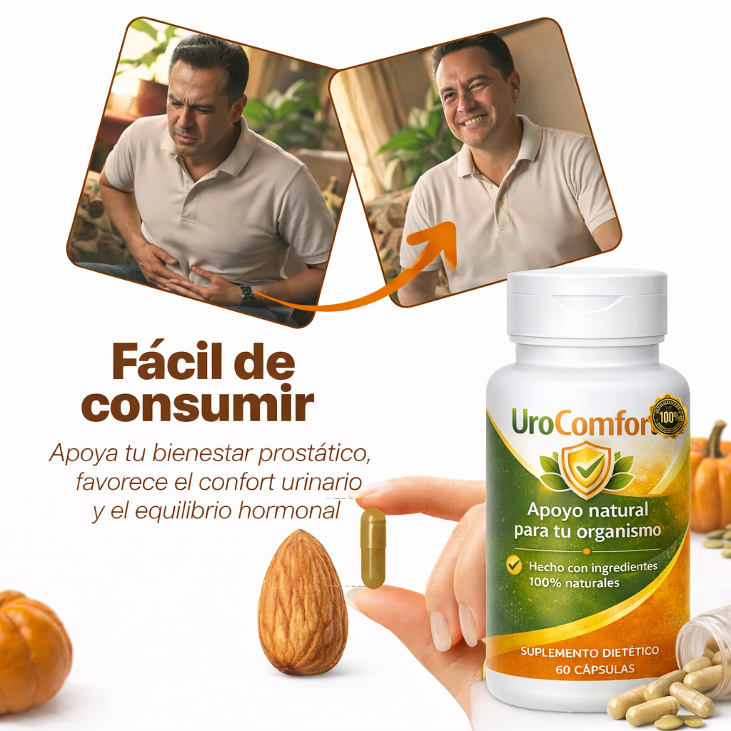 UroComfort™ - Tu apoyo diario para la salud prostática