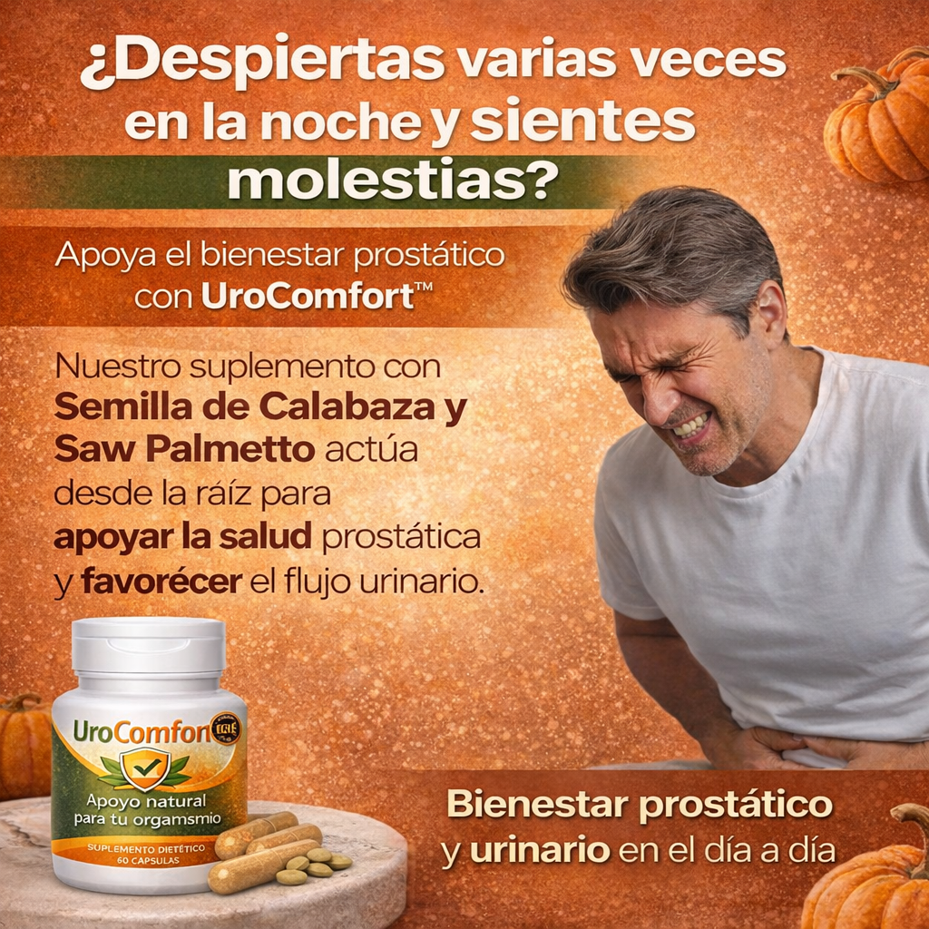 UroComfort™ - Tu apoyo diario para la salud prostática